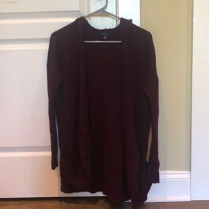 knit cardigan with hood